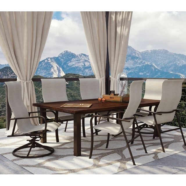 Homecrest Timber 254284D 84 Inch Dining Table Westrich Furniture